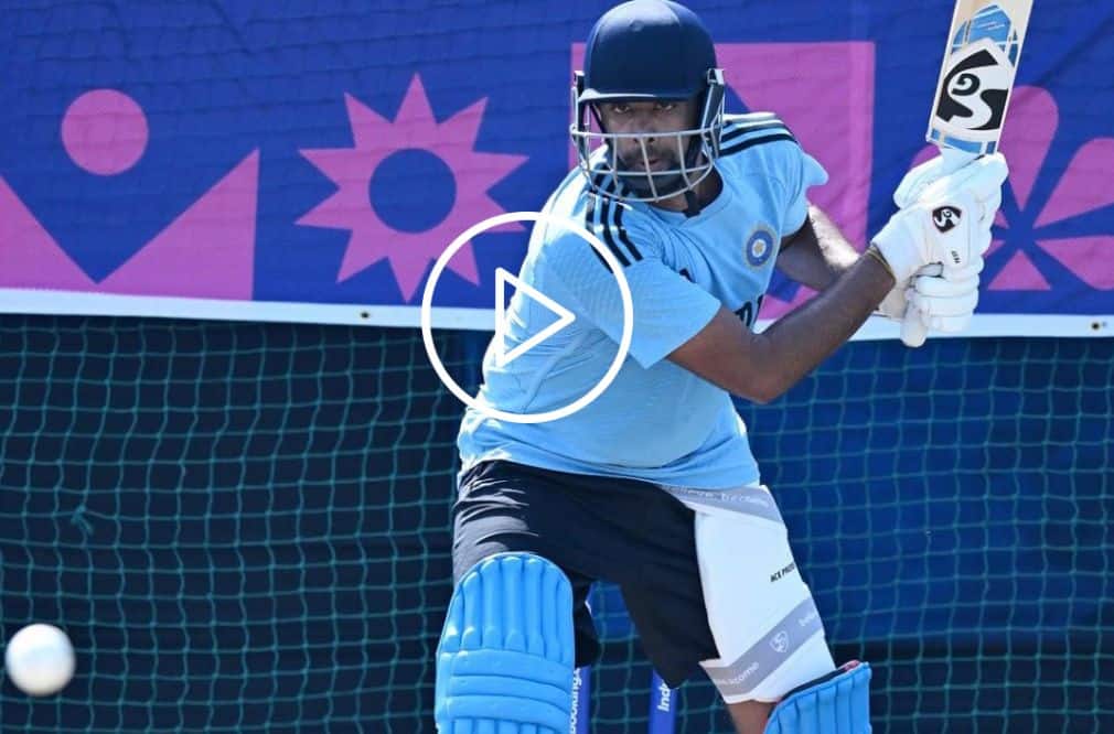 [Watch] R Ashwin Practicing Reverse Scoop Shot in Nets Ahead of World Cup 2023